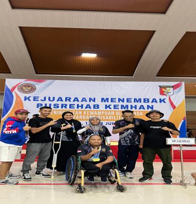 Atlet NPCI Kabupaten Bekasi Sumbang Medali di Kejuaraan Menembak Pusrehab Kemhan